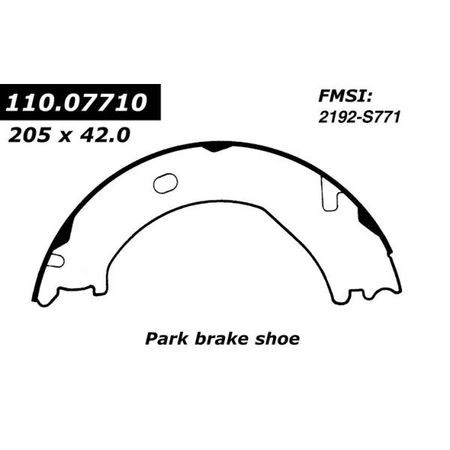 CENTRIC PARTS Centric Brake Shoes, 111.07710 111.07710